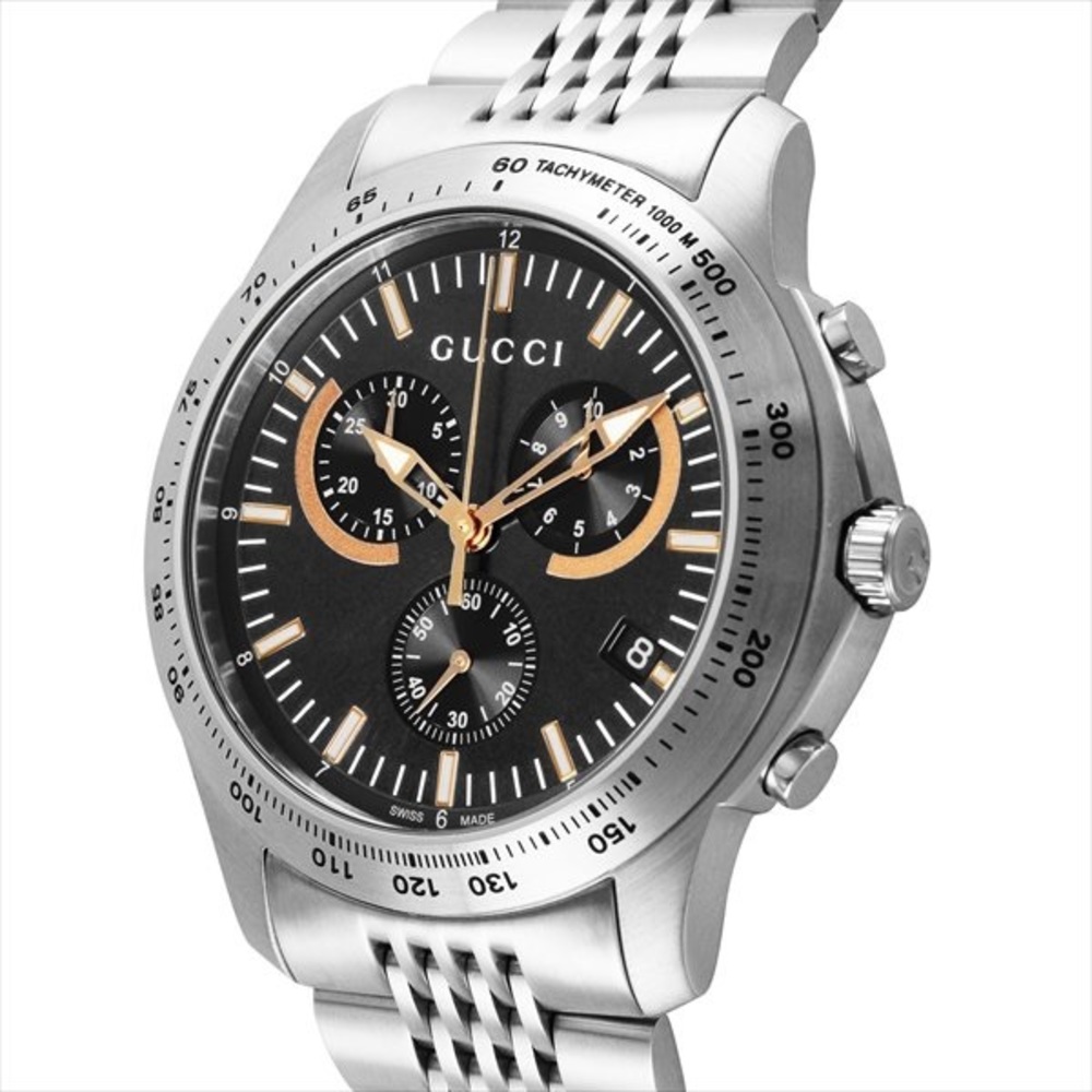 Gucci G-Timeless Chronograph Black Dial Mens Watch
